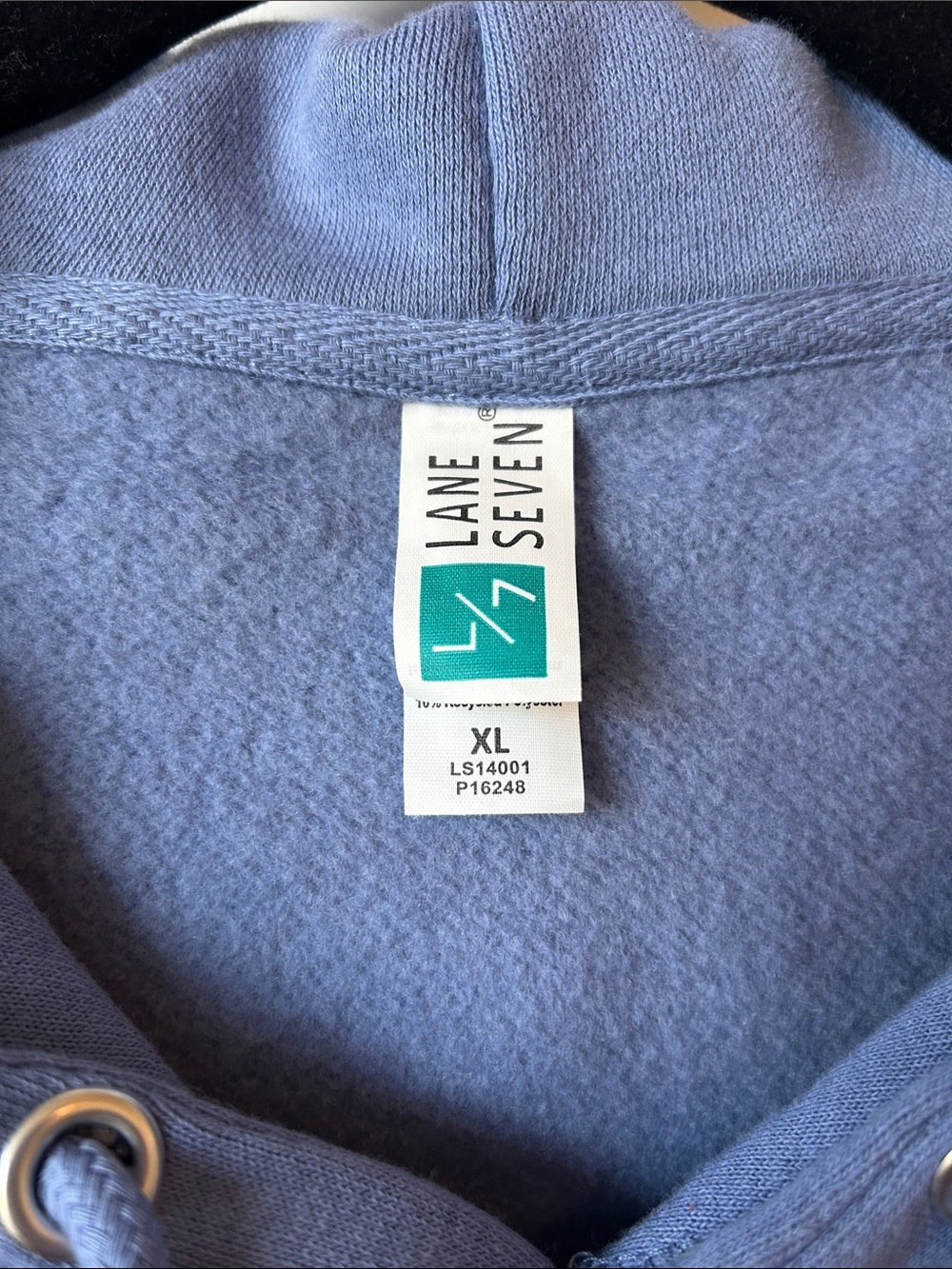 Lane Seven Men's Blue Pullover Hoodie XL - Picture 2 of 6